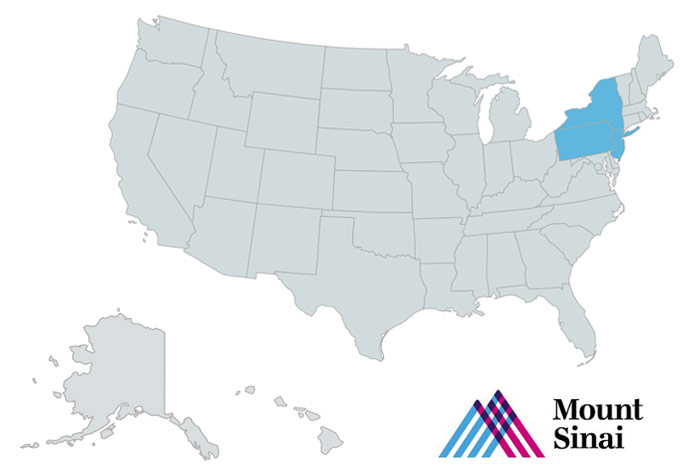 Mt. Sinai Brain Bank coverage map